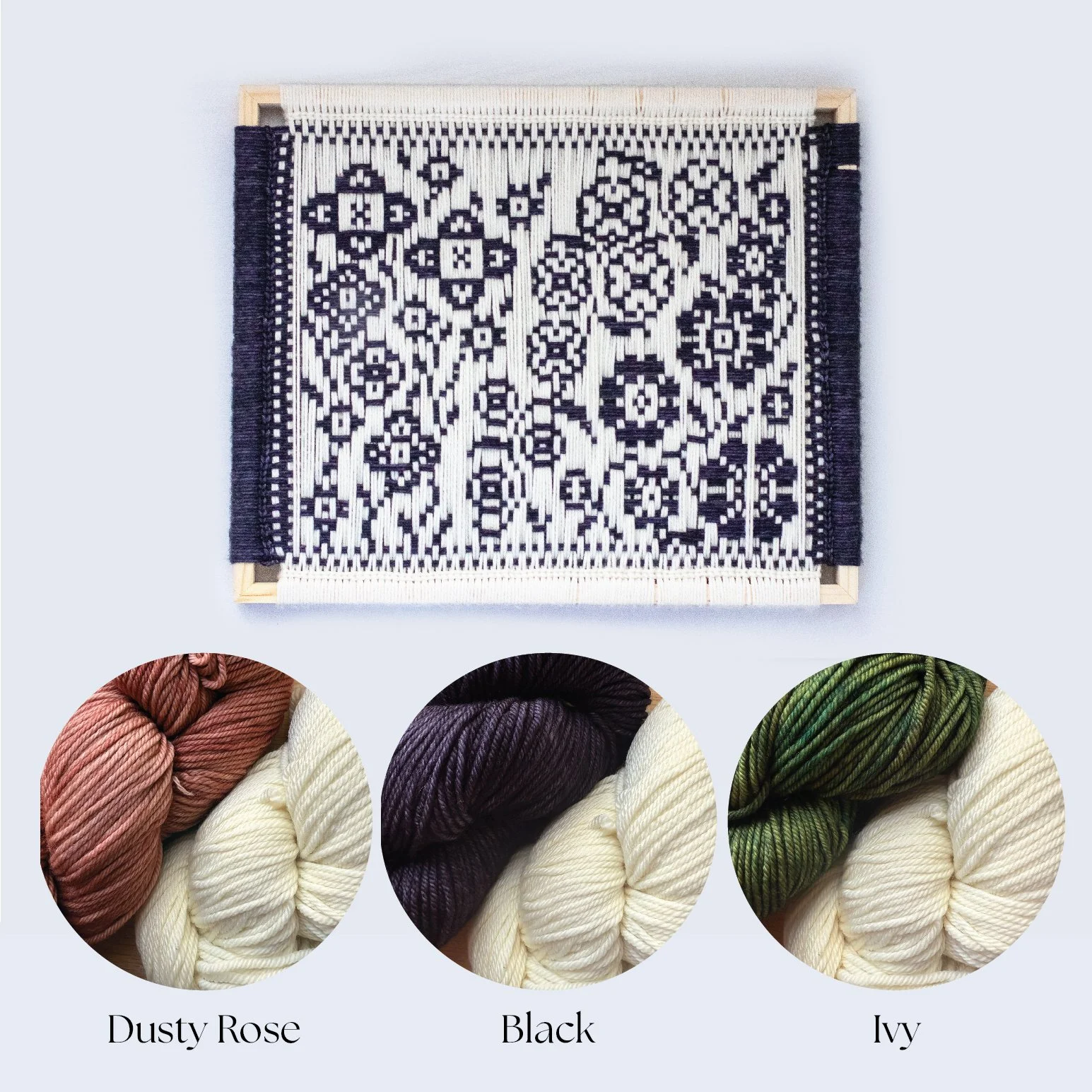 Garden Path: Weave by Number. Frame Weaving Kit. Supplies +